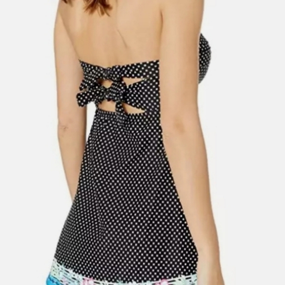 NWT Coco Reef 5-Way Bra-Sized Underwire Swim Dress - Polka Dot - 32/34C - Picture 16 of 16
